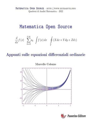 cover image of Appunti sulle equazioni differenziali ordinarie